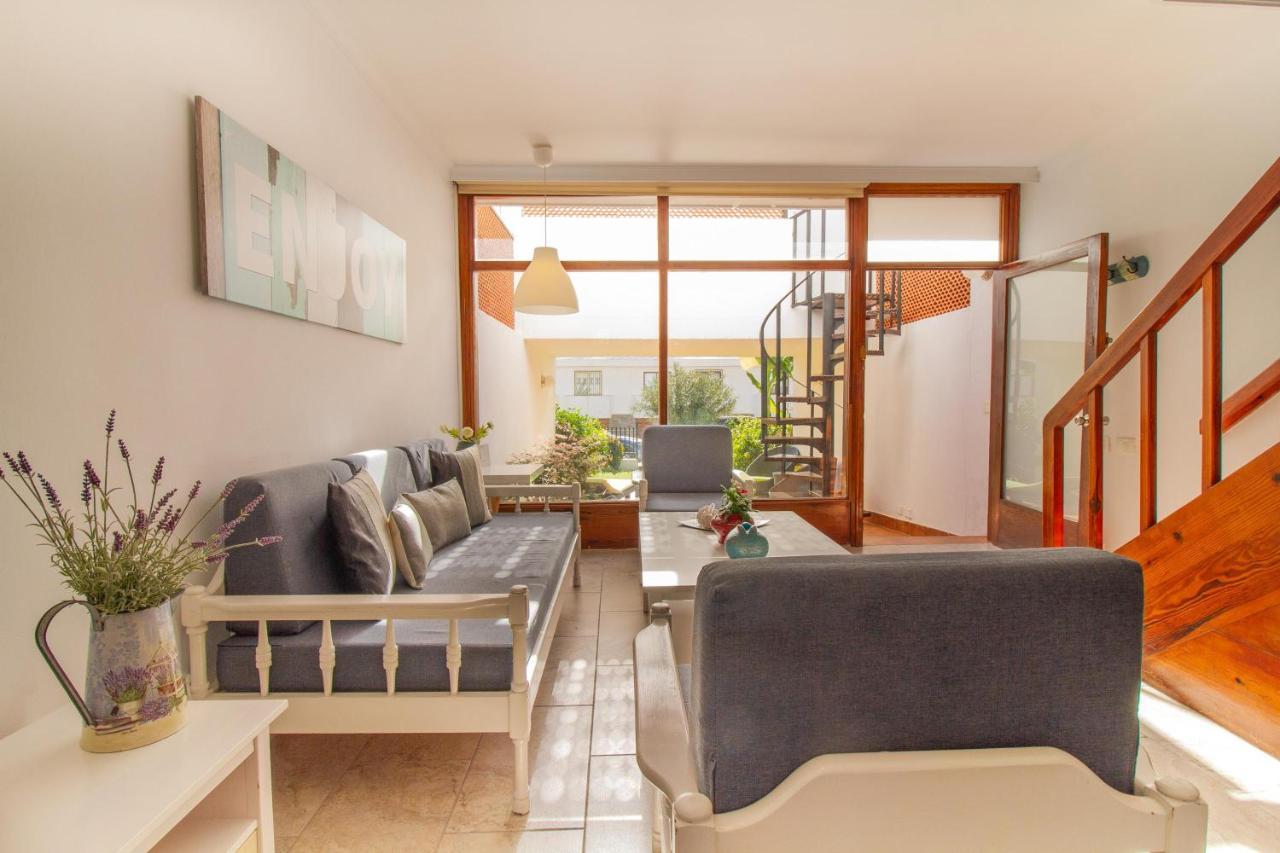 Flatguest Pr Beach - Terrace + Garden + 24H Mogan Bagian luar foto